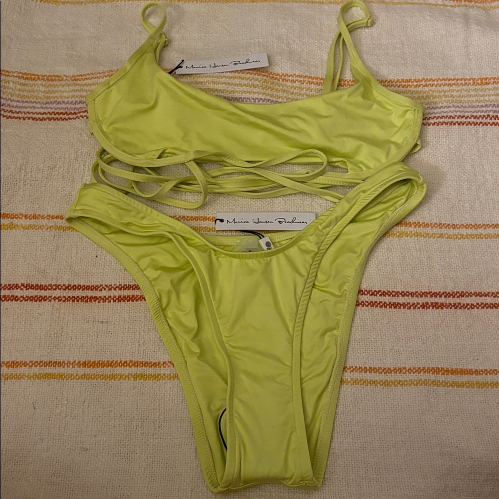Small - NWT - Monica Hansen - Green Bikini Set